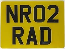 Number Plate Trailer Square