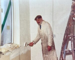 Newquay Radiators Office being Painted