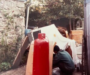 Radiator Repairer Working Outside